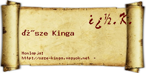 Ősze Kinga névjegykártya